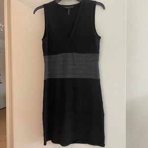 BCBG Maxazria - Deep V sweater dress